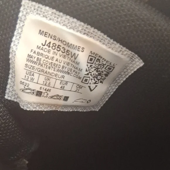 Merrell Brown and Black Athletic Shoes Rugged Design Waterproof - Picture 7 of 7